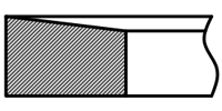 Eenzijdige trapeziumveer